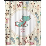 Chinese Zodiac Extra Long Shower Curtain - 70"x84" (Personalized)