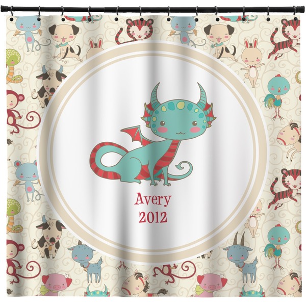Custom Chinese Zodiac Shower Curtain - 71" x 74" (Personalized)