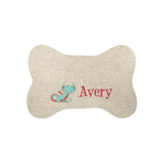 Chinese Zodiac Bone Shaped Dog Food Mat (Small) (Personalized)