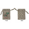 Chinese Zodiac Small Burlap Gift Bag - Front Approval