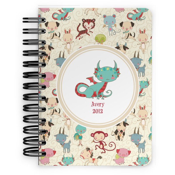 Custom Chinese Zodiac Spiral Notebook - 5x7 w/ Name or Text