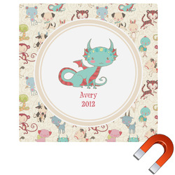 Chinese Zodiac Square Car Magnet - 6" (Personalized)