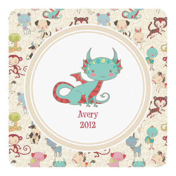 Custom Chinese Zodiac Square Decal - Large (Personalized)