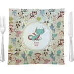 Chinese Zodiac 9.5" Glass Square Lunch / Dinner Plate- Single or Set of 4 (Personalized)