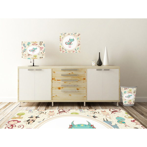 Chinese Zodiac Square Wall Decal Wooden Desk