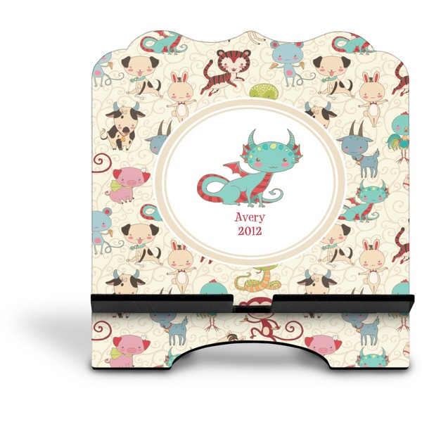 Chinese Zodiac Stylized Tablet Stand - Front without iPad