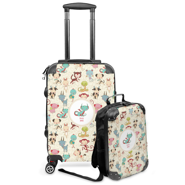 Custom Chinese Zodiac Kids 2-Piece Luggage Set - Suitcase & Backpack (Personalized)