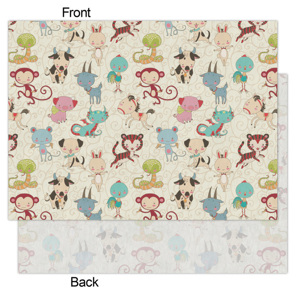 Chinese Zodiac Tissue Paper - Heavyweight - Large - Front & Back