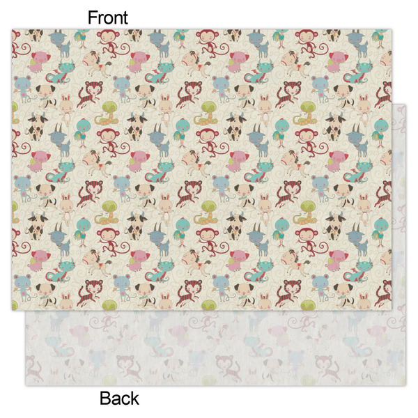 Chinese Zodiac Tissue Paper - Lightweight - Large - Front & Back