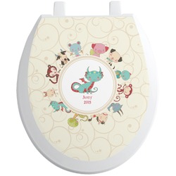 Chinese Zodiac Toilet Seat Decal - Round (Personalized)