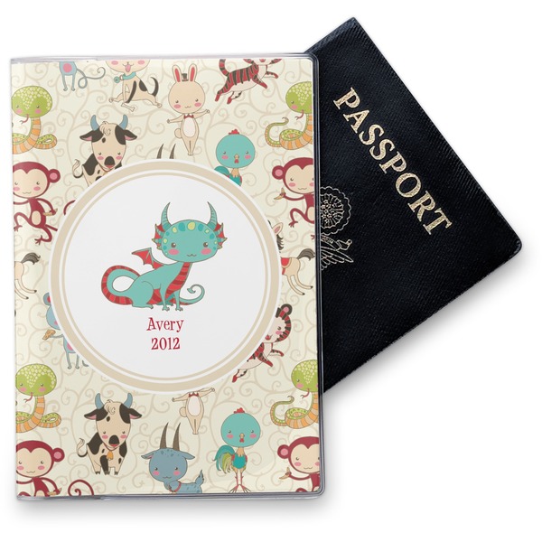 Custom Chinese Zodiac Vinyl Passport Holder (Personalized)