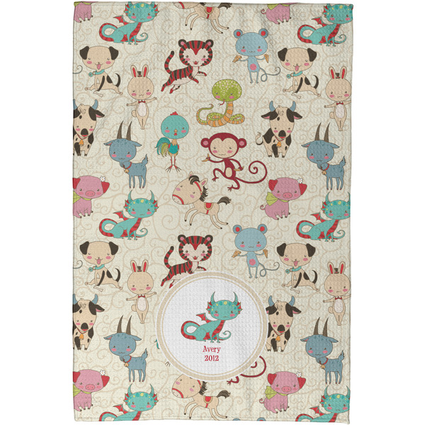 Chinese Zodiac Waffle Weave Towel - Full Color Print - Approval Image