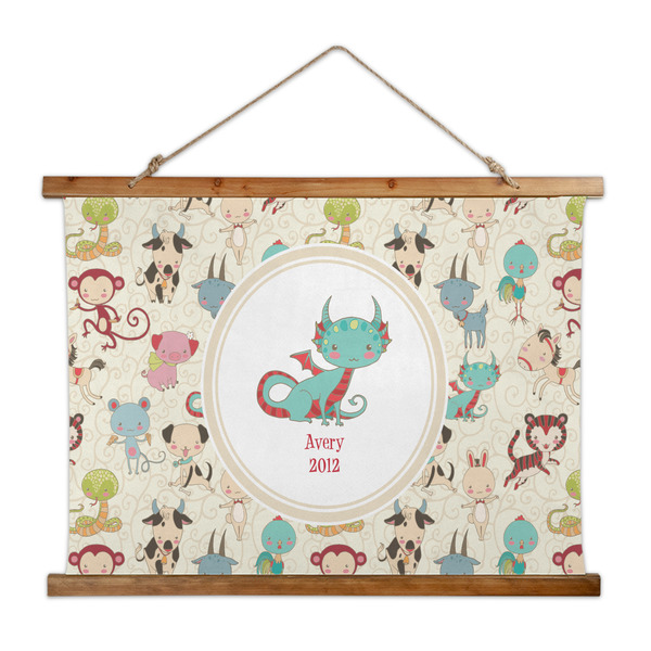 Custom Chinese Zodiac Wall Hanging Tapestry - Wide (Personalized)