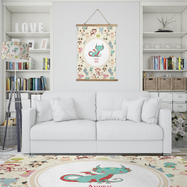 Chinese Zodiac Wall Hanging Tapestry - Portrait - IN CONTEXT