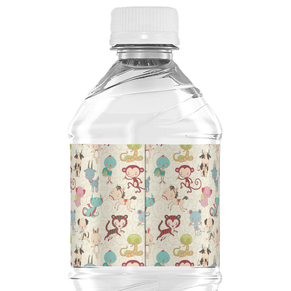 Chinese Zodiac Water Bottle Label - Back View