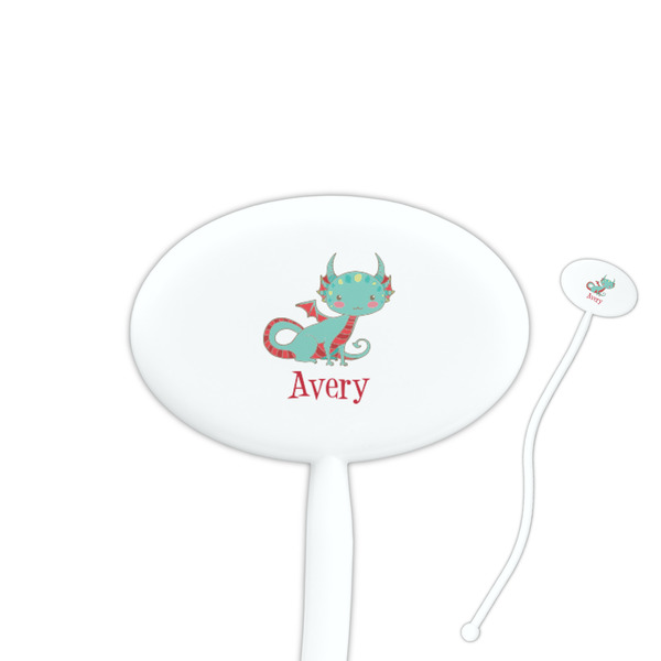 Custom Chinese Zodiac Oval Plastic Stir Sticks (Personalized)