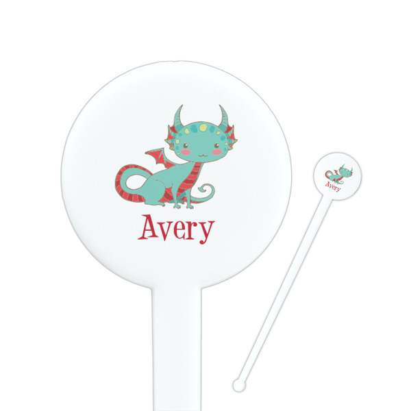 Custom Chinese Zodiac Round Plastic Stir Sticks (Personalized)