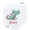 Chinese Zodiac White Plastic Stir Stick - Single Sided - Square - Approval