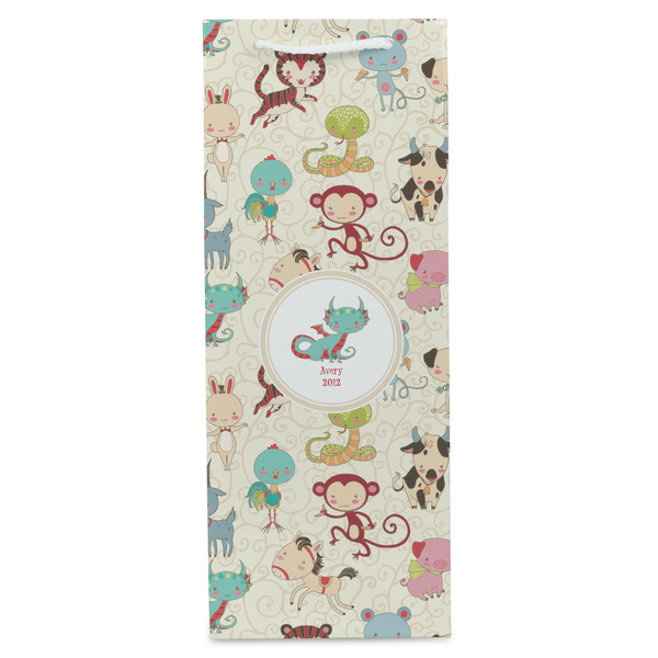 Chinese Zodiac Wine Gift Bag - Matte - Front