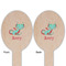 Chinese Zodiac Wooden Food Pick - Oval - Double Sided - Front & Back