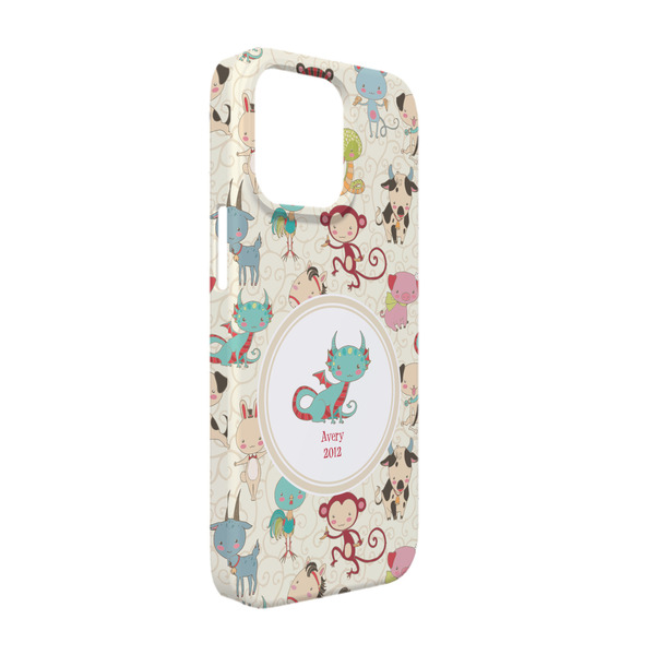 Custom Chinese Zodiac iPhone Case - Plastic - iPhone 13 Pro (Personalized)