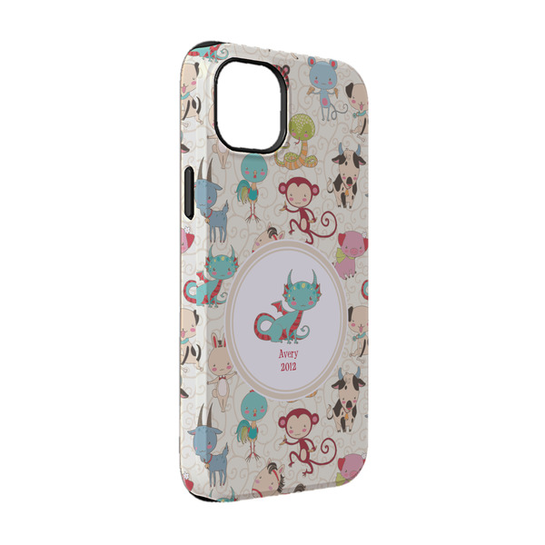 Custom Chinese Zodiac iPhone Case - Rubber Lined - iPhone 14 (Personalized)