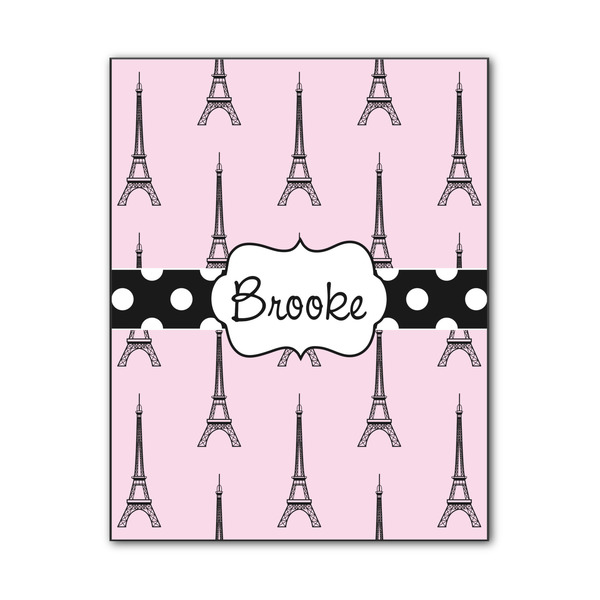 Custom Eiffel Tower Wood Print - 11x14 (Personalized)