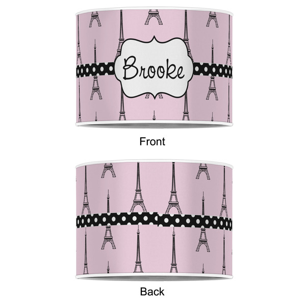 Eiffel Tower 12" Drum Lampshade - APPROVAL (Poly Film)