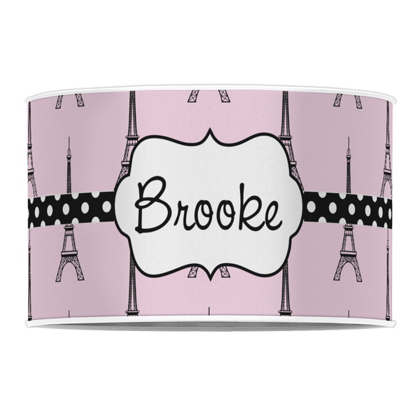 Eiffel Tower 12" Drum Lampshade - FRONT (Poly Film)