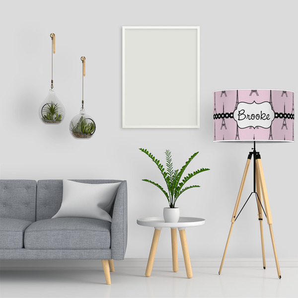 Eiffel Tower 12" Drum Lampshade - LIFESTYLE