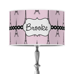 Eiffel Tower 12" Drum Lamp Shade - Poly-film (Personalized)