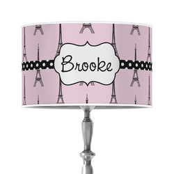 Eiffel Tower 12" Drum Lamp Shade - Poly-film (Personalized)