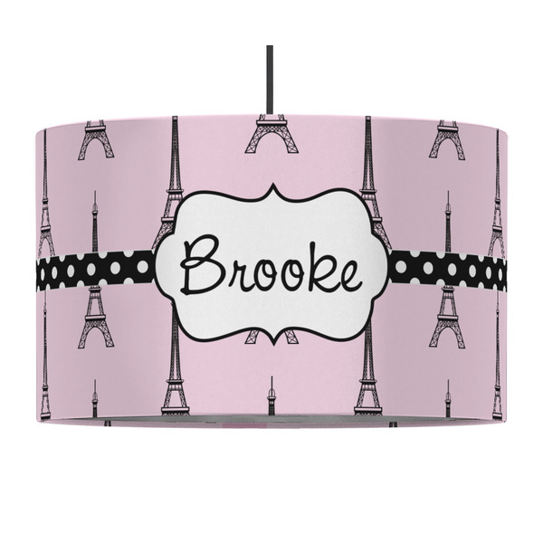 Eiffel Tower 12" Drum Lampshade - PENDANT (Fabric)
