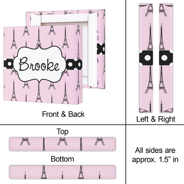 Eiffel Tower 12x12 - Canvas Print - Approval