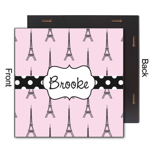 Eiffel Tower 12x12 Wood Print - Front & Back View