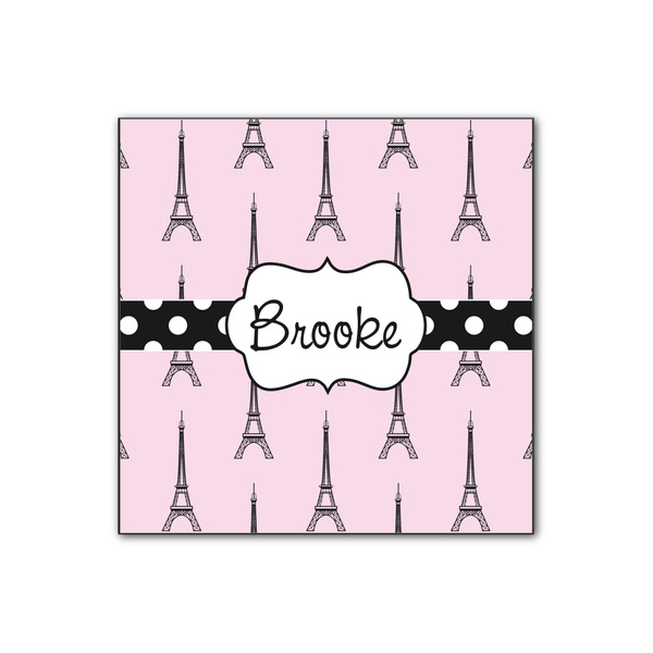 Custom Eiffel Tower Wood Print - 12x12 (Personalized)