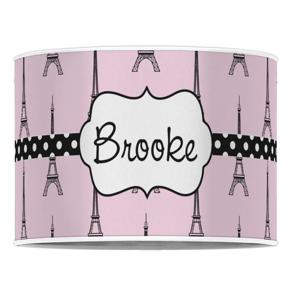 Eiffel Tower 16" Drum Lampshade - FRONT (Poly Film)