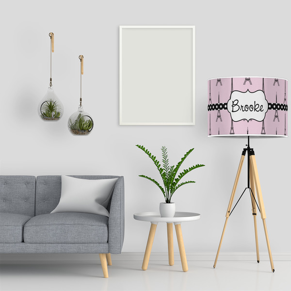 Eiffel Tower 16" Drum Lampshade - LIFESTYLE