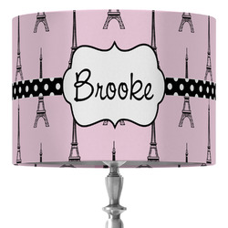 Eiffel Tower 16" Drum Lamp Shade - Fabric (Personalized)