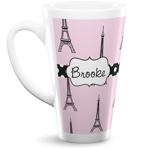 Custom Eiffel Tower Latte Mug (Personalized)