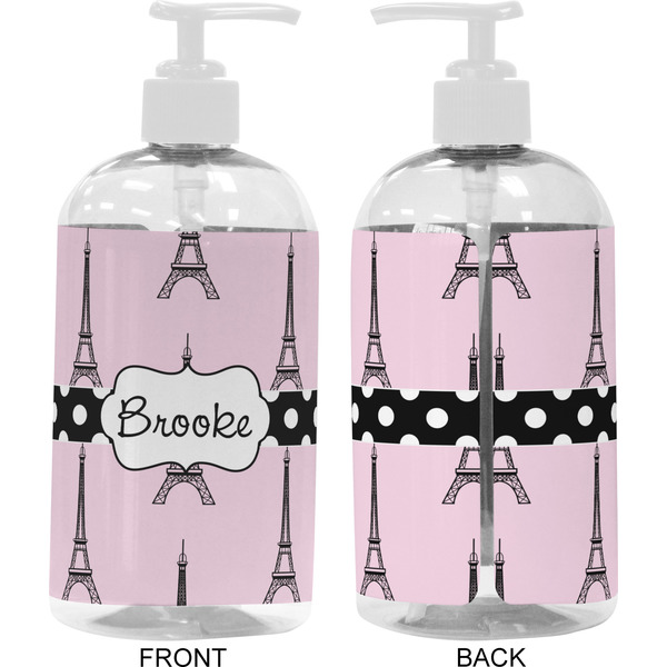 Eiffel Tower 16 oz Plastic Liquid Dispenser- Approval- White