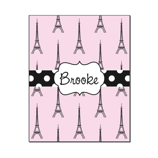 Custom Eiffel Tower Wood Print - 16x20 (Personalized)