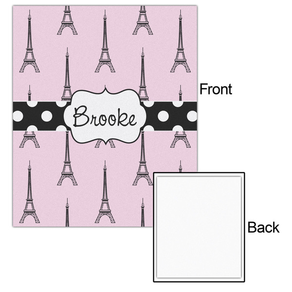 Eiffel Tower 20x24 - Matte Poster - Front & Back