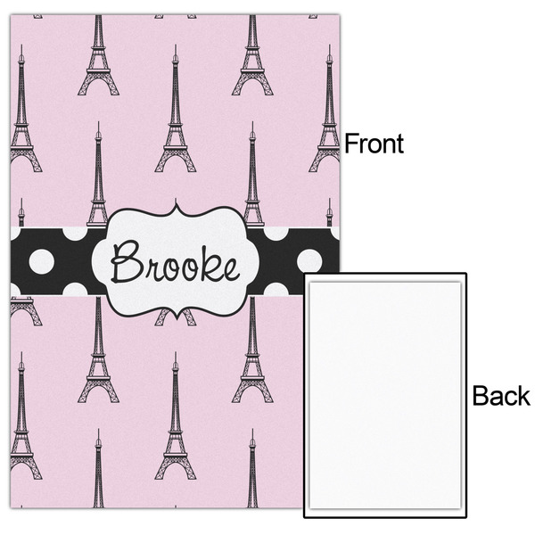 Eiffel Tower 24x36 - Matte Poster - Front & Back