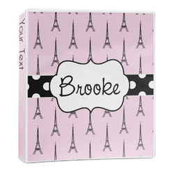 Eiffel Tower 3-Ring Binder (Personalized)