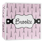 Eiffel Tower 3-Ring Binder - 2 inch (Personalized)