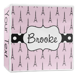 Eiffel Tower 3-Ring Binder - 2 inch (Personalized)
