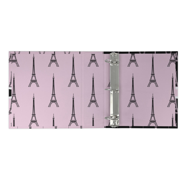 Eiffel Tower 3 Ring Binders - Full Wrap - 2" - OPEN INSIDE