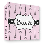 Eiffel Tower 3 Ring Binder - Full Wrap - 3" (Personalized)