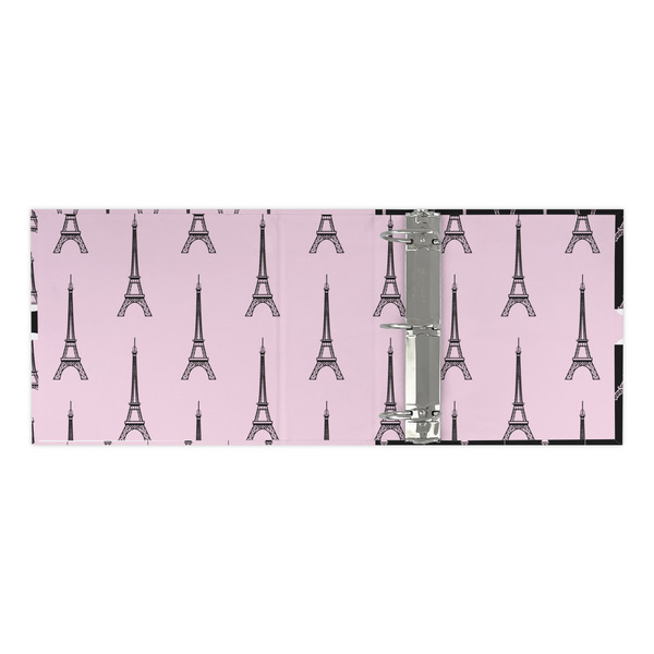 Eiffel Tower 3 Ring Binders - Full Wrap - 3" - OPEN INSIDE